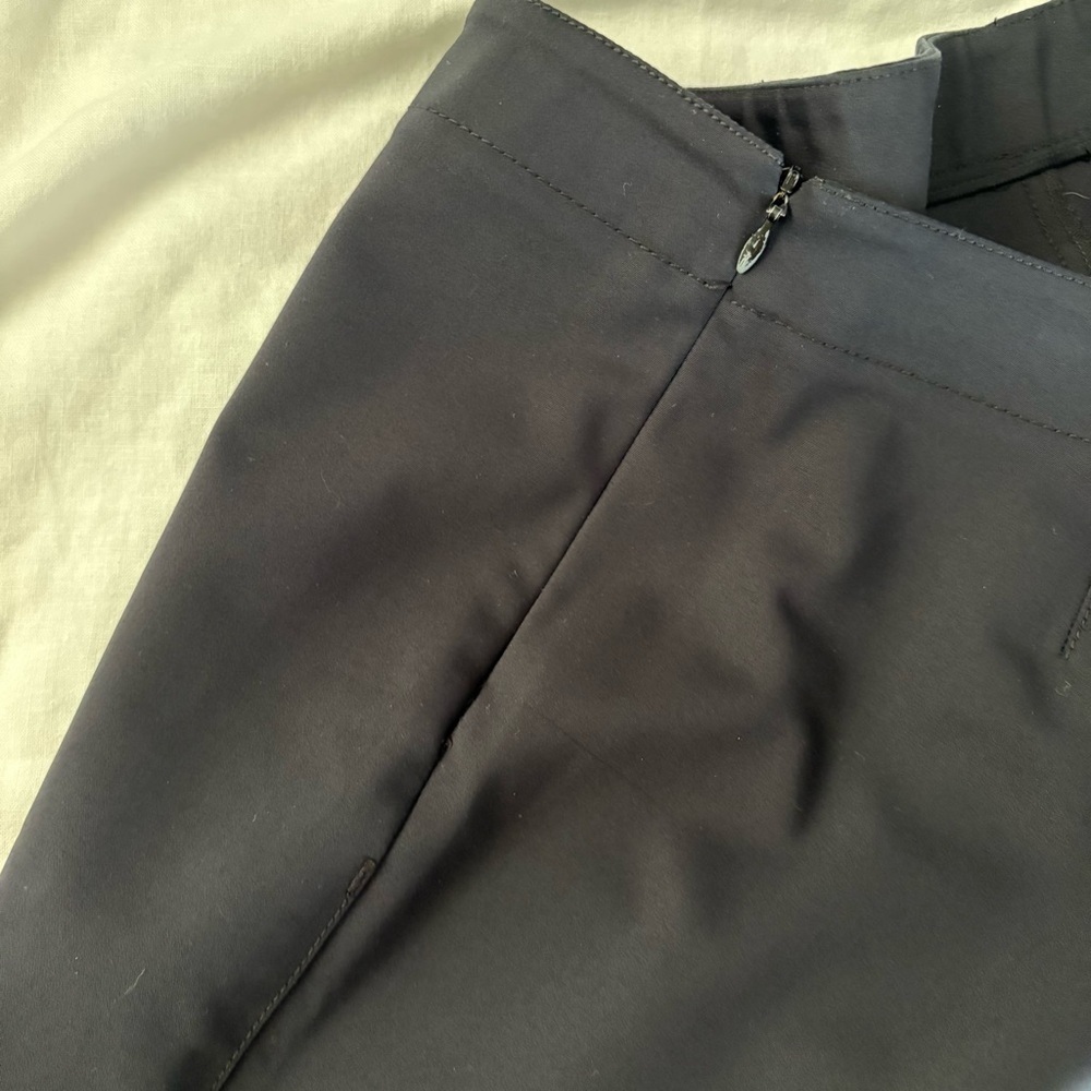 The Row sz 8 Straight Leg Pants in Black Cotton Career Luxury - Picture 9 of 10